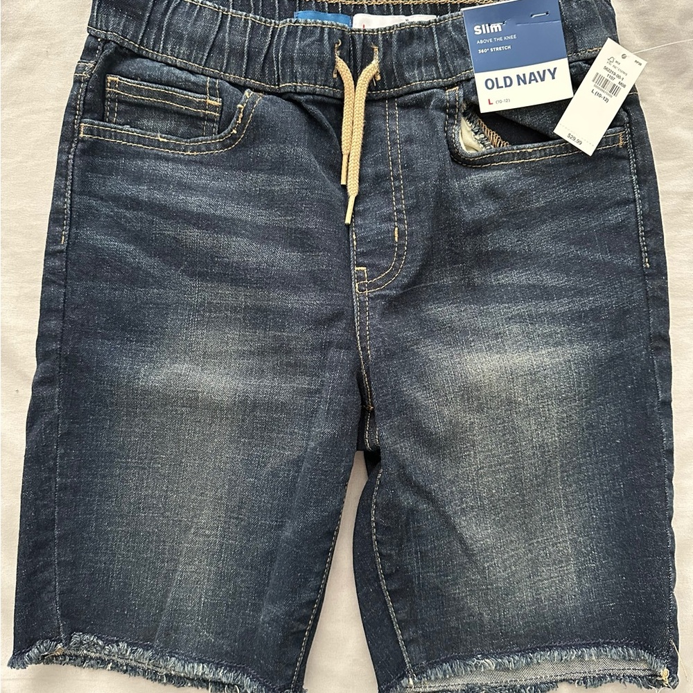 Old Navy Dark Blue Jean Shorts for boys